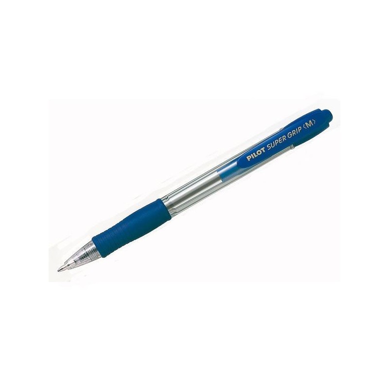 Bolígrafo retráctil Pilot Super Grip - Trazo 0,4 mm - Color azul Bolígrafo retráctil Pilot Super Grip - Trazo 0,4 mm - Color azul