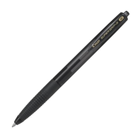 Bolígrafo retráctil Pilot Super Grip G- Trazo 0,4 mm - Color negro