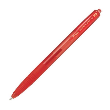 Bolígrafo retráctil Pilot Super Grip G- Trazo 0,4 mm - Color rojo