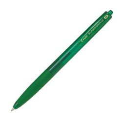 Bolígrafo retráctil Pilot Super Grip G - Trazo 0,4 mm - Color verde