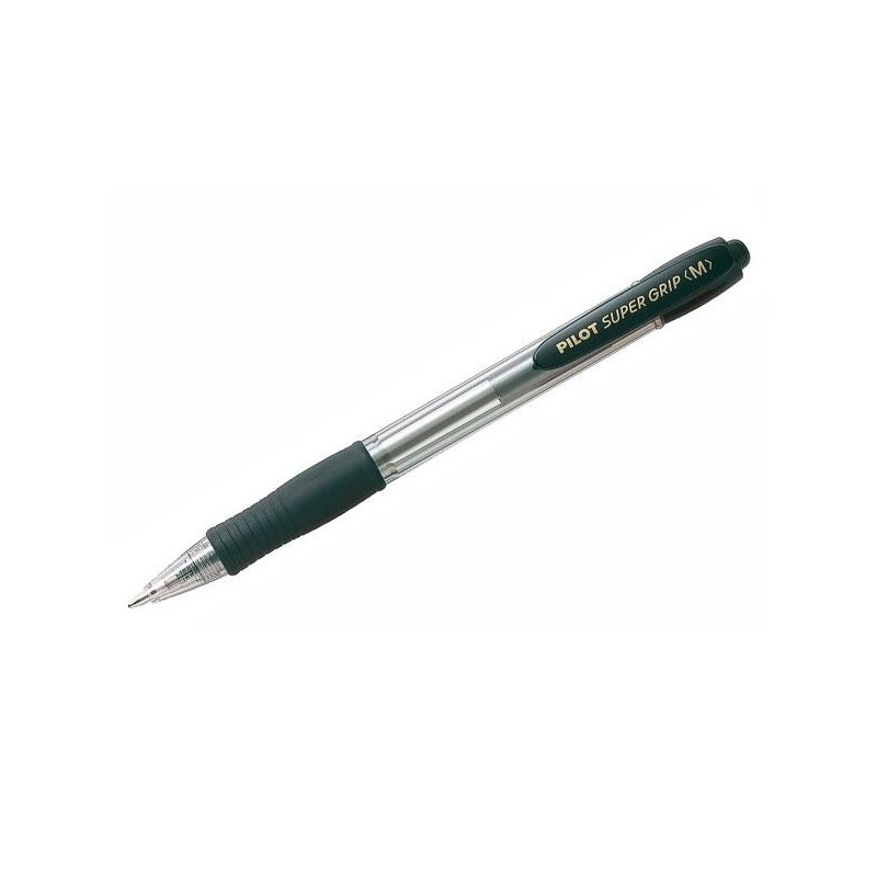 Bolígrafo retráctil Pilot Super Grip - Trazo 0,4 mm - Color negro