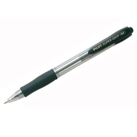 Bolígrafo retráctil Pilot Super Grip - Trazo 0,4 mm - Color negro