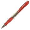 Bolígrafo retráctil Pilot Super Grip - Trazo 0,4 mm - Color rojo