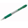 Bolígrafo retráctil Pilot Super Grip - Trazo 0,4 mm - Color verde