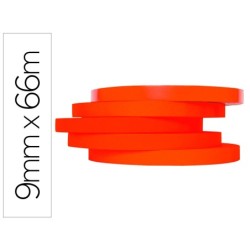 CINTA ADHESIVA Q-CONNECT 66M X 9MM ROJA PARA CERRAR BOLSAS