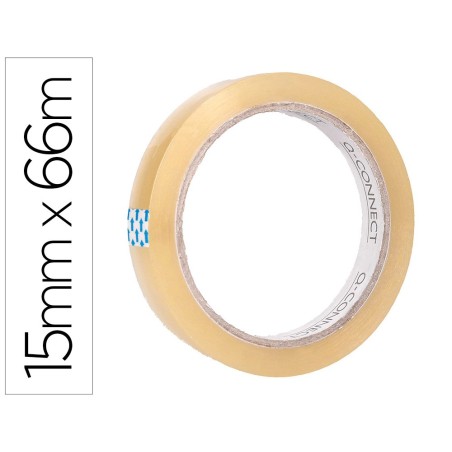 CINTA ADHESIVA Q-CONNECT 66 M X 15 MM (PACK INDIVISIBLE 10 UDS)