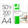 PAPEL Q-CONNECT FOTO MATE DOBLE CARA DIN A4 PARA FOTOCOPIADORAS E IMPRESORAS INK JET BOLSA DE 50 HOJAS 220