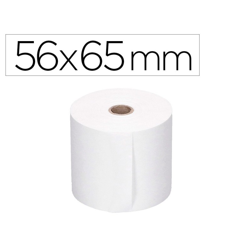 ROLLO SUMADORA Q-CONNECT ELECTRO 56 MM ANCHO X 65 MM DIAMETRO SIN BISFENOL A (PACK INDIVISIBLE 10 UDS)