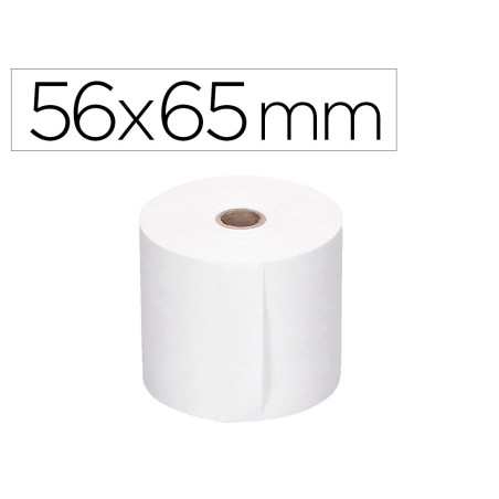 ROLLO SUMADORA Q-CONNECT ELECTRO 56 MM ANCHO X 65 MM DIAMETRO SIN BISFENOL A (PACK INDIVISIBLE 10 UDS)