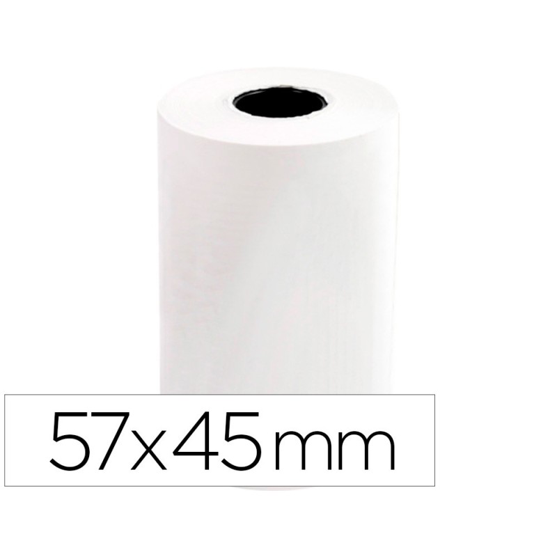 ROLLO SUMADORA Q-CONNECT TERMICO 57X45X11 MM 58 GR SIN BISFENOL A (PACK INDIVISIBLE 10 UDS)