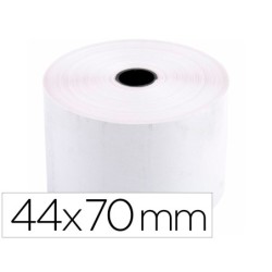 ROLLO SUMADORA TERMICO Q-CONNECT 44 MM ANCHO X 70 MM DIAMETRO SIN BISFENOL A (PACK INDIVISIBLE 10 UDS)