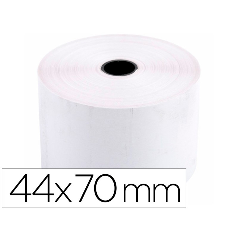 ROLLO SUMADORA TERMICO Q-CONNECT 44 MM ANCHO X 70 MM DIAMETRO SIN BISFENOL A (PACK INDIVISIBLE 10 UDS)