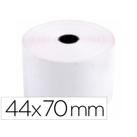 ROLLO SUMADORA TERMICO Q-CONNECT 44 MM ANCHO X 70 MM DIAMETRO SIN BISFENOL A (PACK INDIVISIBLE 10 UDS)