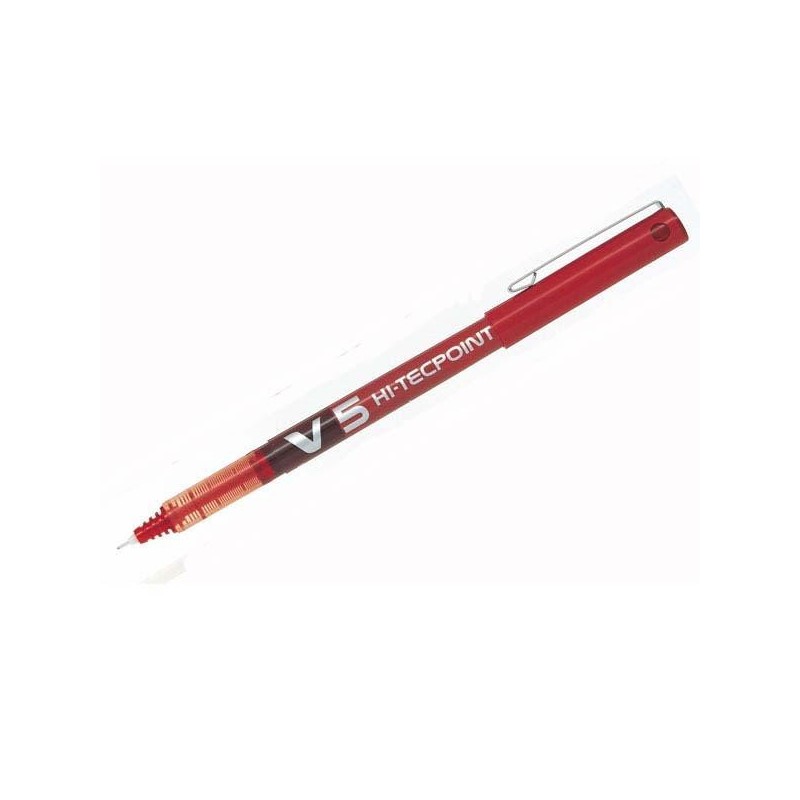 Roller Pilot V5- Trazo 0,3 mm - Color rojo