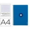 CUADERNO ESPIRAL LIDERPAPEL A4 ANTARTIK TAPA DURA 80H 100GR CUADRO 4MM CON MARGEN COLOR AZUL OSCURO