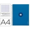 CUADERNO ESPIRAL LIDERPAPEL A4 MICRO ANTARTIK TAPA FORRADA120H 100 GR CUADRO 5MM 5 BANDA4 TALADROS COLOR AZUL MARINO
