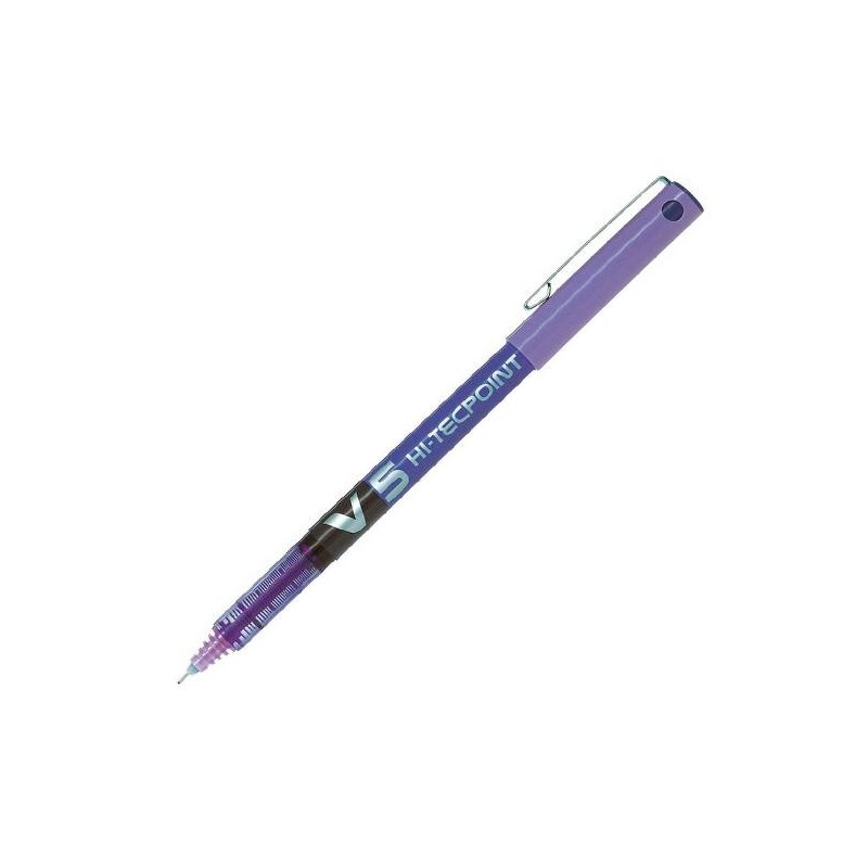 Rotulador Pilot V5 - Trazo 0,3 mm - Color violeta