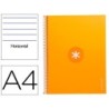 CUADERNO ESPIRAL LIDERPAPEL A4 MICRO ANTARTIK TAPA FORRADA80H 90 GR HORIZONTAL 1 BANDA 4 TALADROS COLOR MOSTAZA