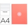 CUADERNO ESPIRAL LIDERPAPEL A4 MICRO ANTARTIK TAPA FORRADA80H 90 GR HORIZONTAL 1 BANDA 4 TALADROS COLOR ROSA CLARO