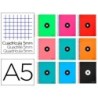 CUADERNO ESPIRAL LIDERPAPEL A5 MICRO ANTARTIK 120H100GR CUADRO5MM 5BANDAS6 TALADROS COLOR SURTIDO(PACK INDIVISIBLE 18 UDS)