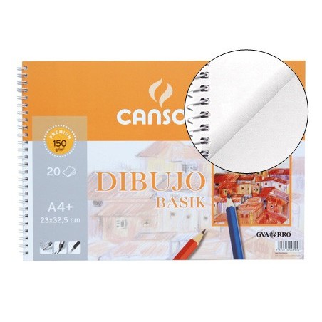 BLOC DIBUJO BASIK DIN A4 23X32.5 CM 20 HOJAS DE 150 GRAMOS