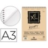 BLOC DIBUJO ESBOZO CANSON XL KRAFT DIN A3 KRAFT RAYADO BEIGE ESPIRAL 29,7X42 CM 60 HOJAS 90 GR