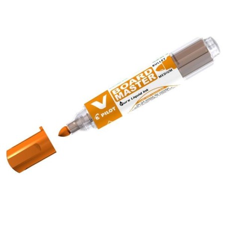 Marcador pizarra Pilot V Board Master - Punta cónica - Trazo 2,3 mm - Color Naranja