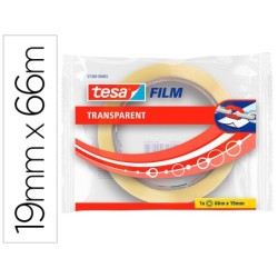 CINTA ADHESIVA TESA TRANSPARENTE 66 MT X 19 MM