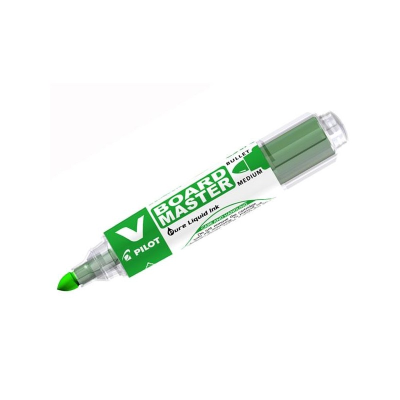 Marcador pizarra Pilot V Board Master - Punta cónica - Trazo 2,3 mm - Color verde Marcador pizarra Pilot V Board Master - Punta cónica - Trazo 2,3 mm - Color verde