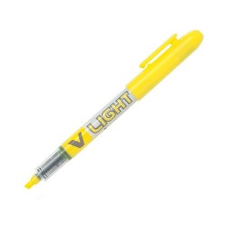 Marcador fluorescente Pilot V Liquid Light - Punta biselada - Trazo 3,3 mm - Color amarillo
