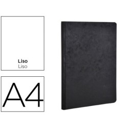 LIBRETA AGE-BAG TAPA CARTULINA LOMO COSIDO LISO 96 HOJAS COLOR NEGRO 210X297 MM
