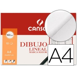 PAPEL DIBUJO MARCA MAYOR 160GR DIN A4 EN MINIPACKS DE 10 HOJAS