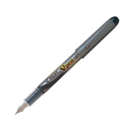 Pluma Pilot V-Pen Silver - Trazo 0,4 mm - Color azul