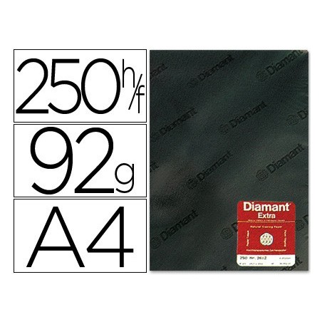 PAPEL VEGETAL DIAMANT DIN A4 92 GR HOJA (PACK INDIVISIBLE 250 UDS)