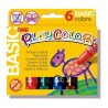 Témpera sólida Playcolor One - Colores surtidos - Estuche 6 ud