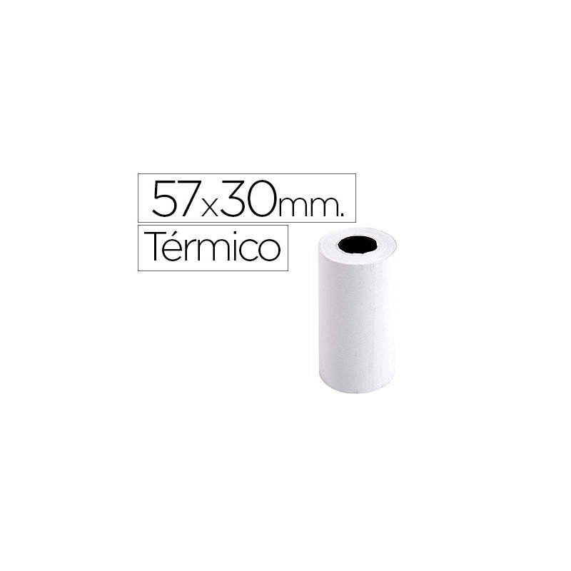 ROLLO SUMADORA EXACOMPTA TERMICO 57 MM X 30 MM 55 G/M2 SIN BISFENOL A (PACK INDIVISIBLE 20 UDS)