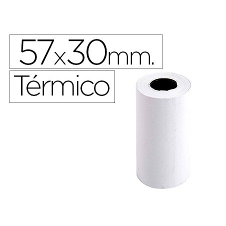 ROLLO SUMADORA EXACOMPTA TERMICO 57 MM X 30 MM 55 G/M2 SIN BISFENOL A (PACK INDIVISIBLE 20 UDS)