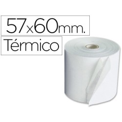 ROLLO SUMADORA EXACOMPTA TERMICO 57 MM X 60 MM 55 G/M2 SIN BISFENOL A (PACK INDIVISIBLE 10 UDS)