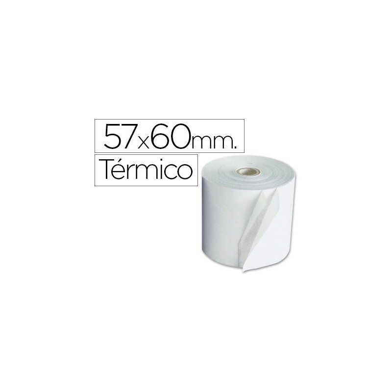 ROLLO SUMADORA EXACOMPTA TERMICO 57 MM X 60 MM 55 G/M2 SIN BISFENOL A (PACK INDIVISIBLE 10 UDS)