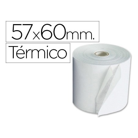 ROLLO SUMADORA EXACOMPTA TERMICO 57 MM X 60 MM 55 G/M2 SIN BISFENOL A (PACK INDIVISIBLE 10 UDS)