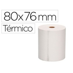 ROLLO SUMADORA EXACOMPTA TERMICO 80 MM X 70 MM 55 G/M2 SIN BISFENOL A (PACK INDIVISIBLE 6 UDS)