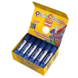Témpera sólida Playcolor One - Color azul oscuro - Caja 12 ud