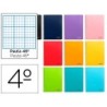 CUADERNO ESPIRAL LIDERPAPEL CUARTO SMART TAPA BLANDA 80H 60GR RAYADO N 46 COLORES SURTIDOS (PACK INDIVISIBLE  10 UDS)