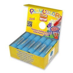 Témpera sólida Playcolor One - Color azul claro - Caja 12 ud