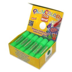 Témpera sólida Playcolor One - Color verde claro - Caja 12 ud