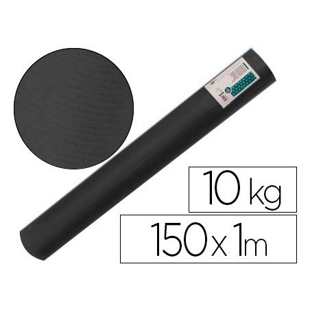 PAPEL KRAFT VERJURADO LIDERPAPEL NEGRO 150MT 65GR BOBINA 10KG