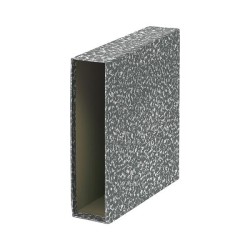 Caja archivador A-Z Dequa - A4 - Lomo 75 mm - Jaspeado gris