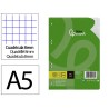 RECAMBIO LIDERPAPEL DIN A5 100 HOJAS 75 GR CUADRO 8MM CON MARGEN 6 TALADROS