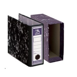 Archivador A-Z Dohe - Sin rado - Cuarto - Lomo 75 mm - Jaspeado