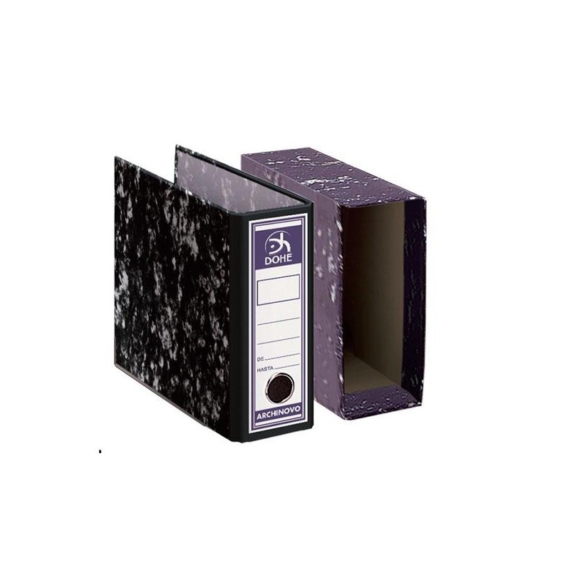 Archivador A-Z Dohe - Sin rado - Cuarto - Lomo 75 mm - Jaspeado Archivador A-Z Dohe - Sin rado - Cuarto - Lomo 75 mm - Jaspeado